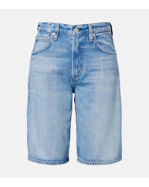 Citizens of Humanity Blue Court Denim Bermuda Shorts