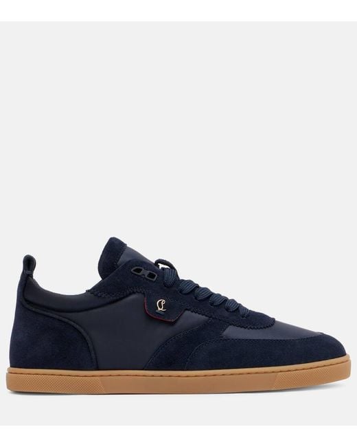 Christian Louboutin Blue Tutti Rui Suede Sneakers