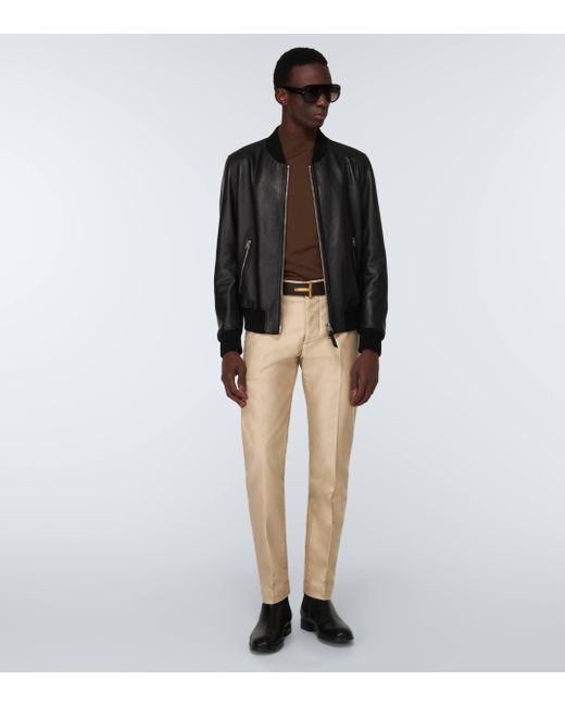 Tom Ford Natural Military Cotton Chinos for men