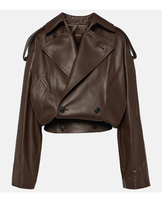 Loewe Brown Leather Jackets