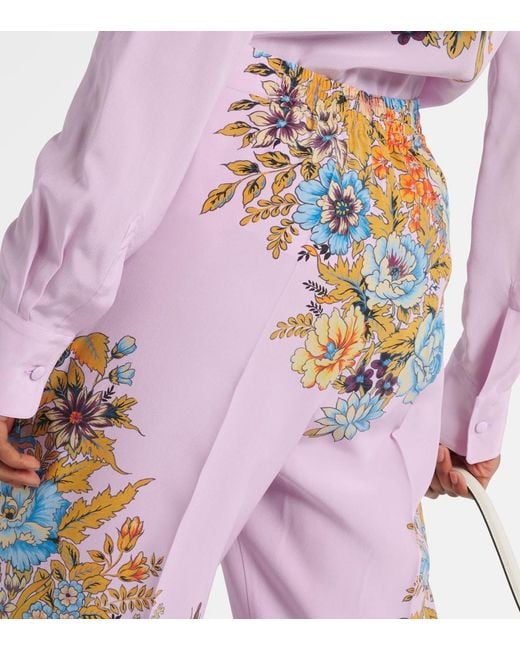 Etro Pink Silk Pants