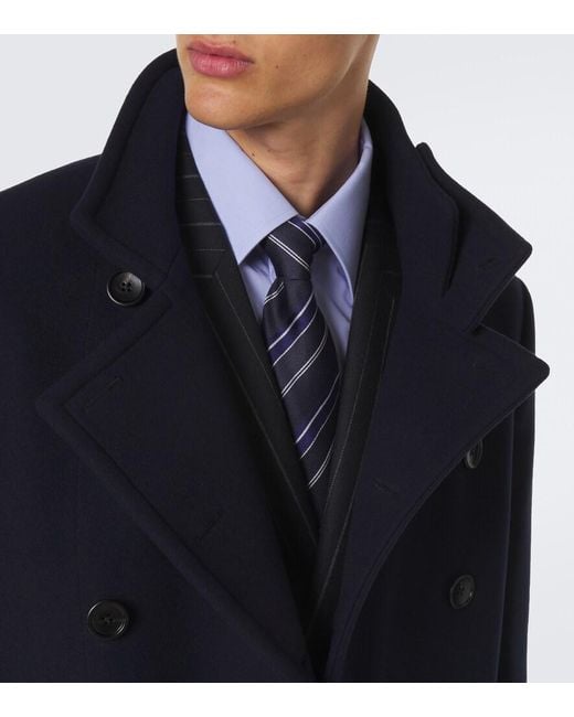 Tom Ford Blue Striped Silk Tie for men