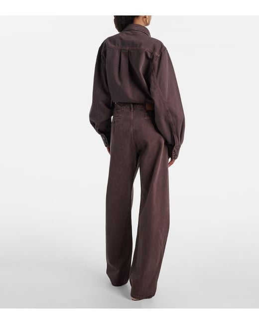 Magda Butrym Brown High-Rise Jeans