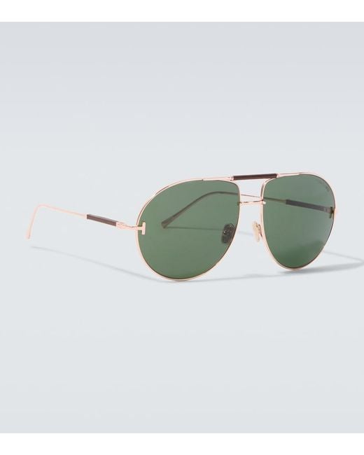 Tom Ford Green Lou-02 Aviator Sunglasses for men