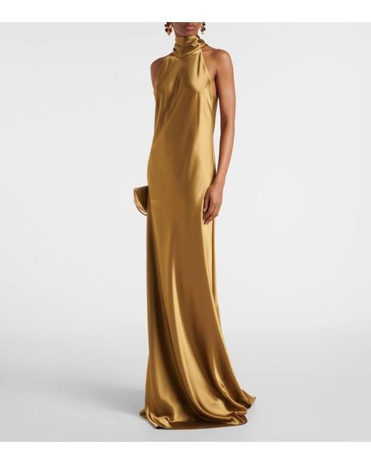 Galvan Metallic Robe Sienna Aus Satin