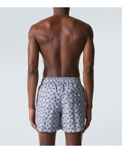 Frescobol Carioca Blue Rio Printed Swim Trunks for men