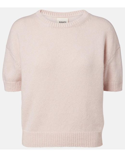 Khaite Pink Golden Cashmere Sweater
