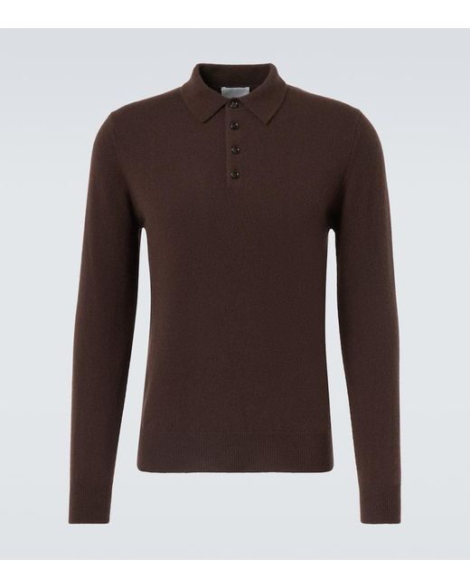 Allude Polopullover Aus Kaschmir in Brown für Herren