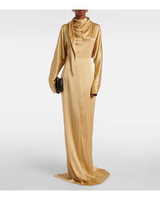 Robe Longue Imre En Soie Melangee TOVE en coloris Natural