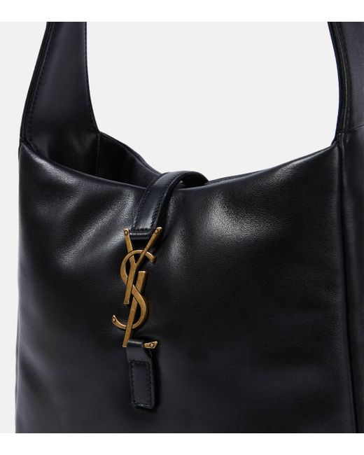 Saint Laurent Black Le 5 A 7 Small Padded Leather Shoulder Bag