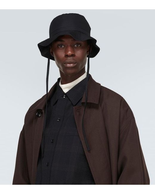 Lemaire Black Desert Cotton-blend Bucket Hat for men