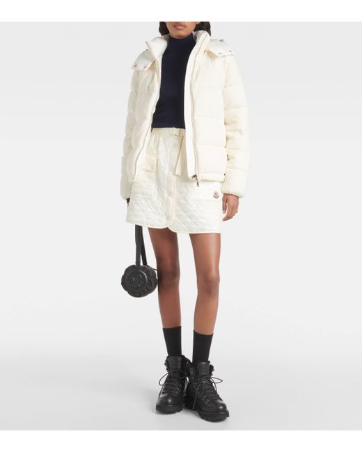 Moncler Natural Arimi Wool And Cashmere Down Jacket