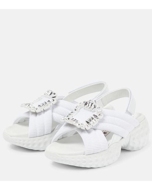 Roger Vivier White Run Light Sandals For