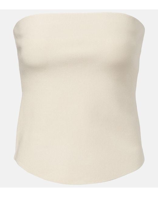 Jonathan Simkhai Natural Shawn Rayon-Blend Tube Top