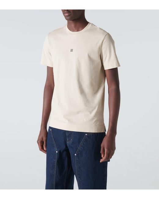 T-shirt in jersey di cotone di Givenchy in Natural da Uomo