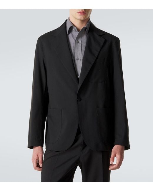 STÒFFA Black Wool Blazer for men