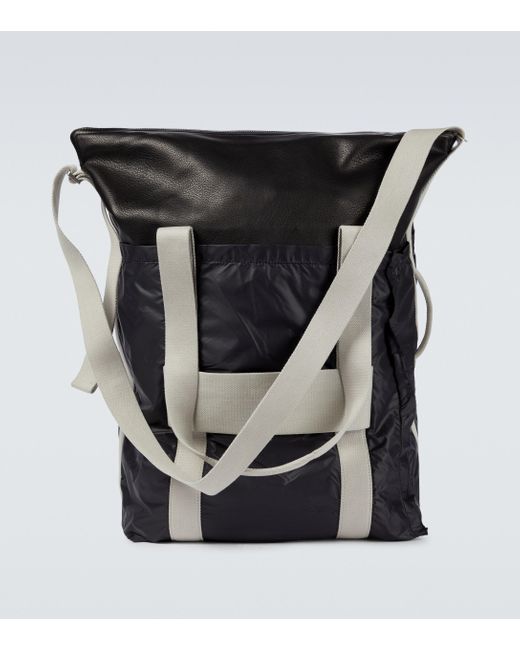Rick Owens Black Trolley Leather Trunk Bag for men