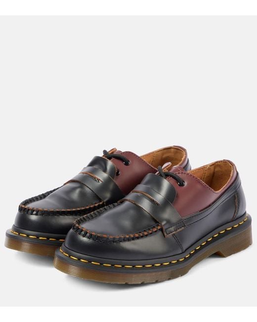 MM6 by Maison Martin Margiela Brown X Dr. Martens 1461 Leather Loafers