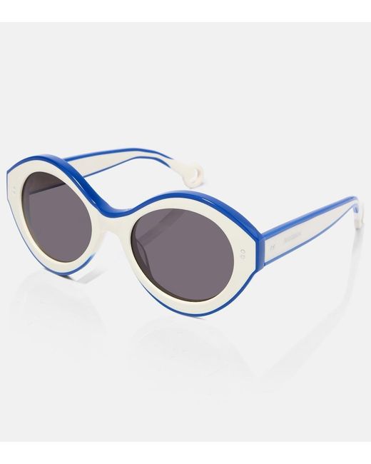 J.W. Anderson Brown Bumper Rounded Sunglasses