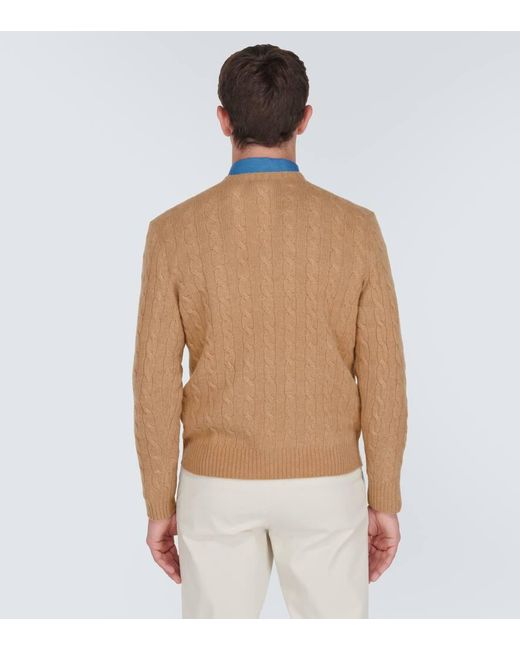 Jersey de cachemir y lana trenzado Polo Ralph Lauren de hombre de color Natural