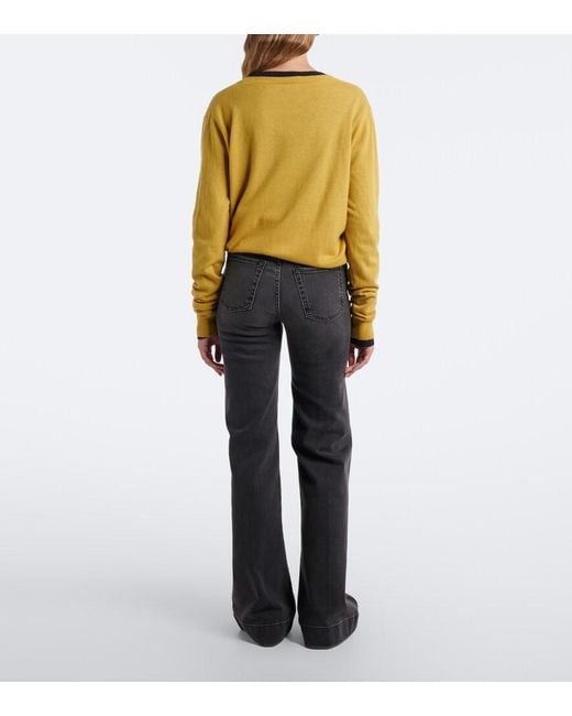7 For All Mankind Gray Modern Dojo Flared Jeans