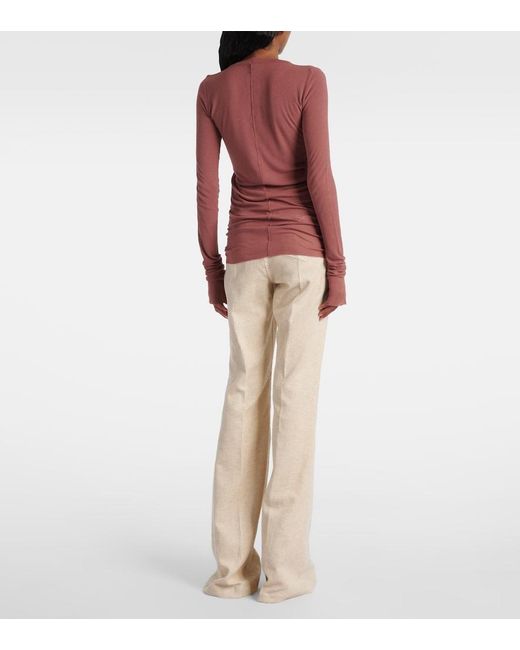 Rick Owens Red Rib Top