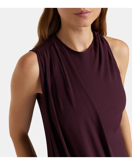 Victoria Beckham Purple Georgette Midi Dress
