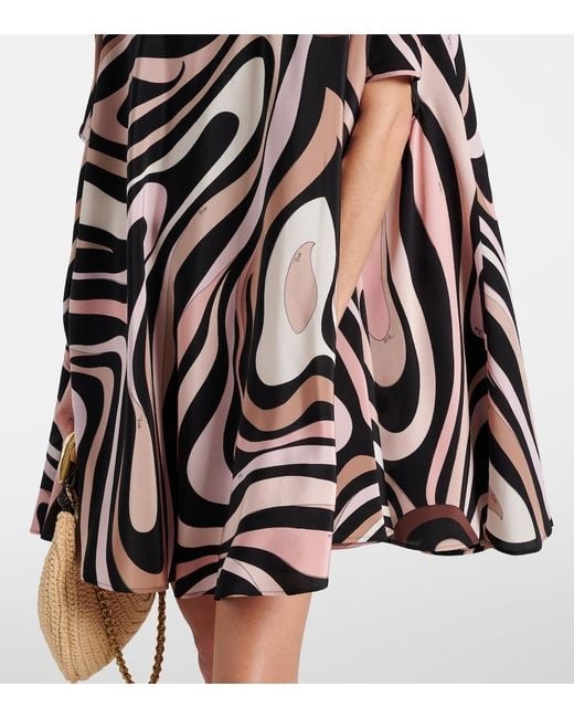 Emilio Pucci Black Marble Dress
