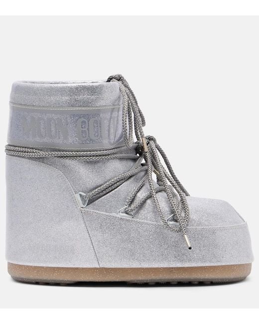 Moon Boot Metallic Icon Low Glitter Snow Boots