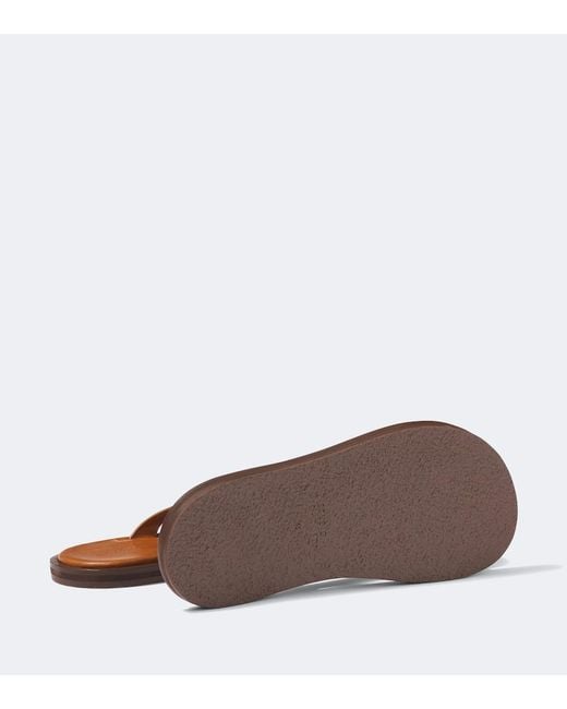 Studio Nicholson Brown Curren Leather Thong Sandals for men