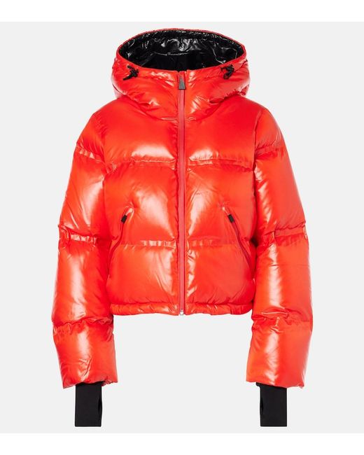 Aztech Mountain Red Minnie Nuke Suit Down Ski Jacket