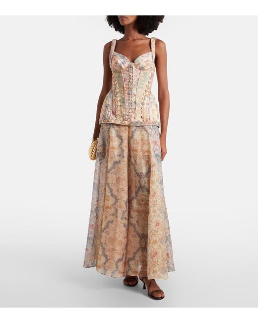 Zimmermann Natural Robe Rebellion Aus Leinen