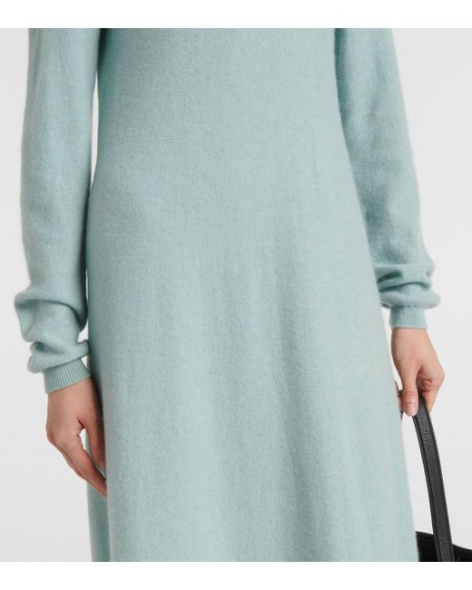 Loro Piana Blue Alpe Cashmere Midi Dress