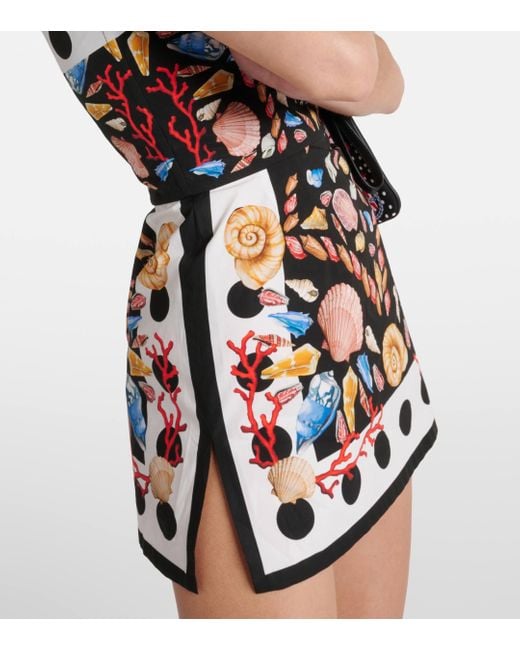 Dolce & Gabbana Multicolor Capri Printed Cotton Corset Dress