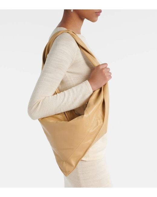 Lemaire Metallic Scarf Small Leather Shoulder Bag