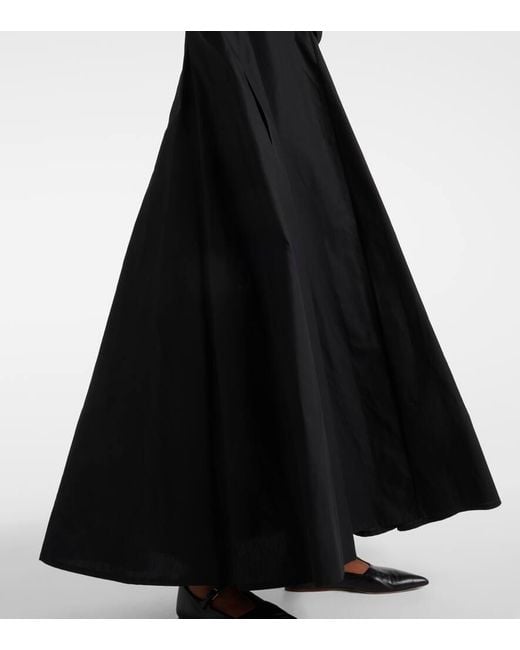 Max Mara Black Hemdblusenkleid Ottimo aus Baumwolle