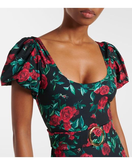 Alexandra Miro Blue Jeanie Floral Swimsuit