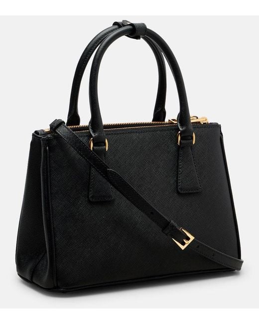 Prada Black Kleine Tasche Galleria Schwarz
