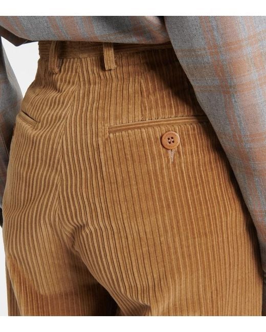 Altuzarra Brown Pip Cotton Corduroy Wide-Leg Pants