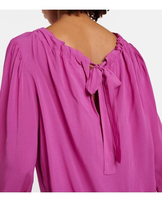 Blusa Bristol de challis Velvet de color Pink