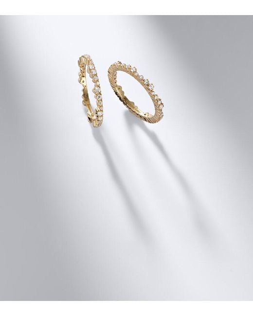 Suzanne Kalan White Ivy 18Kt Tech Ring Jackets With Diamonds