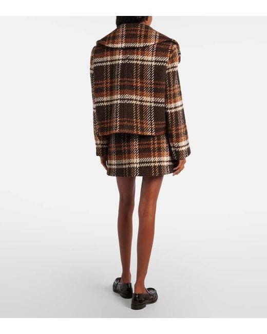 Patou Brown Jacke Aus Einem Wollgemisch