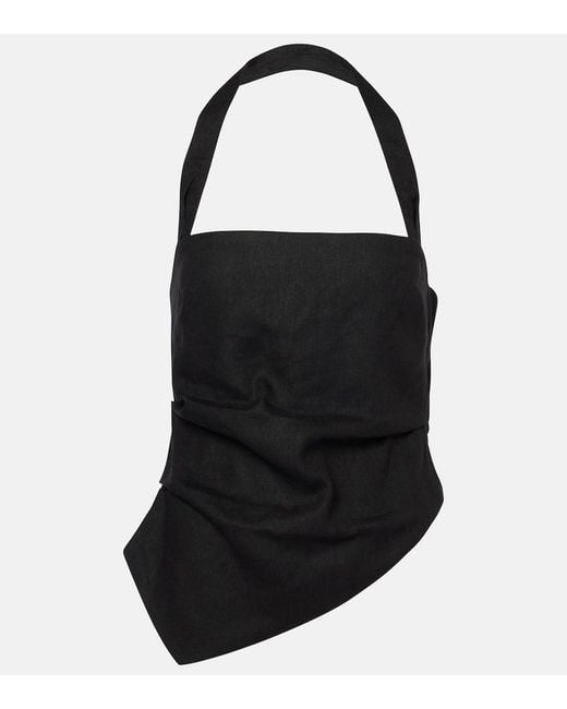 Sir Black Dorian Linen-Blend Top