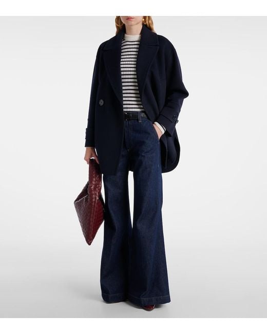 Citizens of Humanity Blue X Argent Beverly Mid-Rise Wide-Leg Jeans