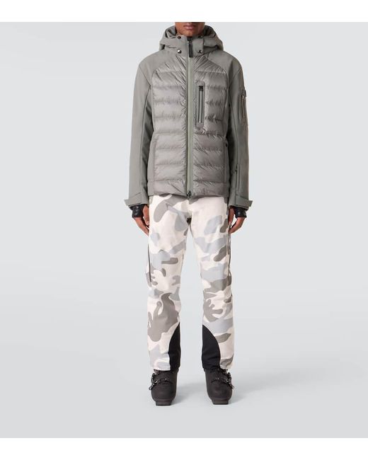 Bogner Gray Tim Belted Camouflage Ski Pants for men