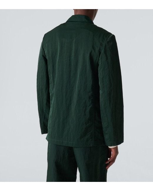 Burberry Green Single-Breasted Blazer for men
