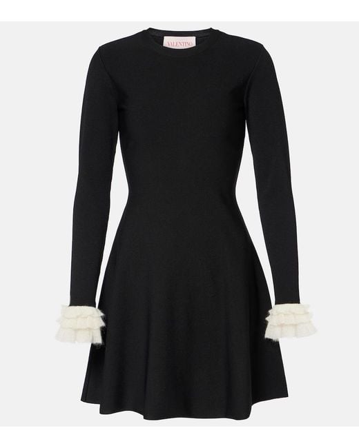 Valentino Black Knitted Minidress