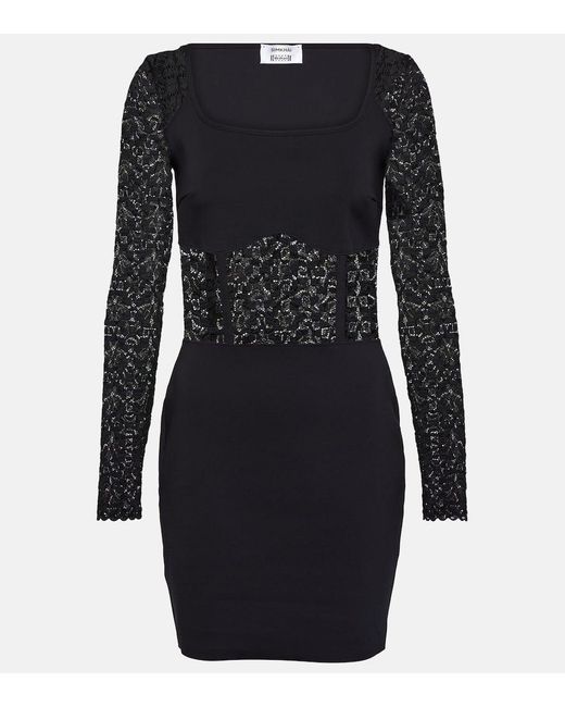 Wolford Black X Simkhai Intricate Pattern Minidress
