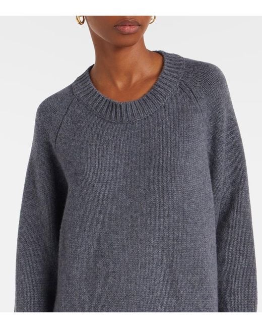 Lisa Yang Gray Pullover Anine Aus Kaschmir