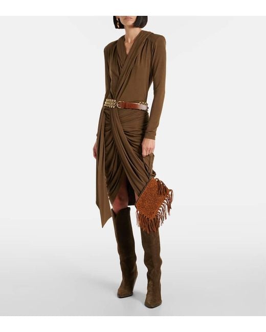 Isabel Marant Brown Clutch Aus Veloursleder